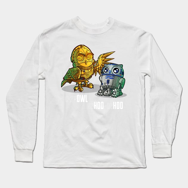 R2HOO-D2HOO Long Sleeve T-Shirt by RemcoBakker